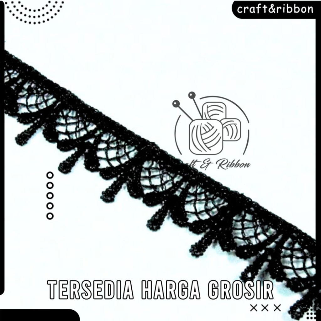 Renda Gyper putih bersih