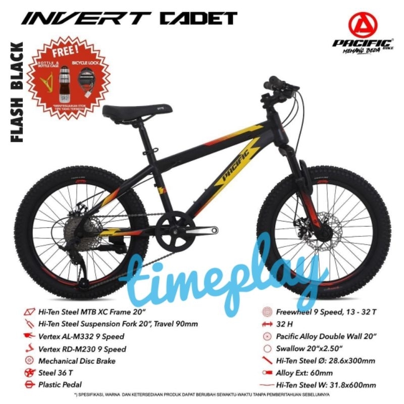 Sepeda Mtb 20 inch Pacific Invert Cadet