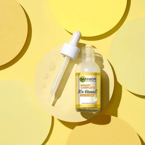 Garnier Bright Complete Vitamin C 30x Booster Serum Skin Care - 30ml (Cepat Cerahkan Noda Hitam & Sa