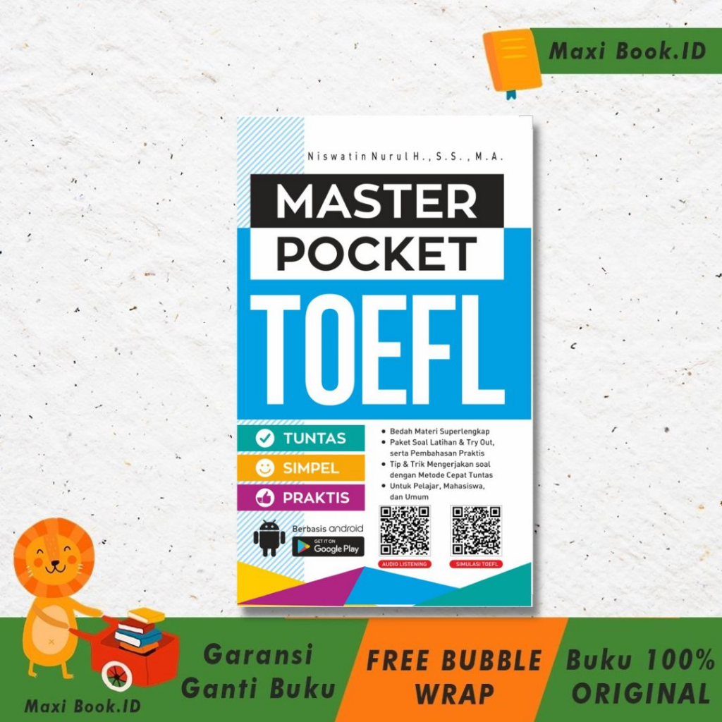 KAMUS : Master Pocket TOEFL / Buku TOEFL / Master TOEFL / Buku Bahasa Inggris / Buku Bahasa