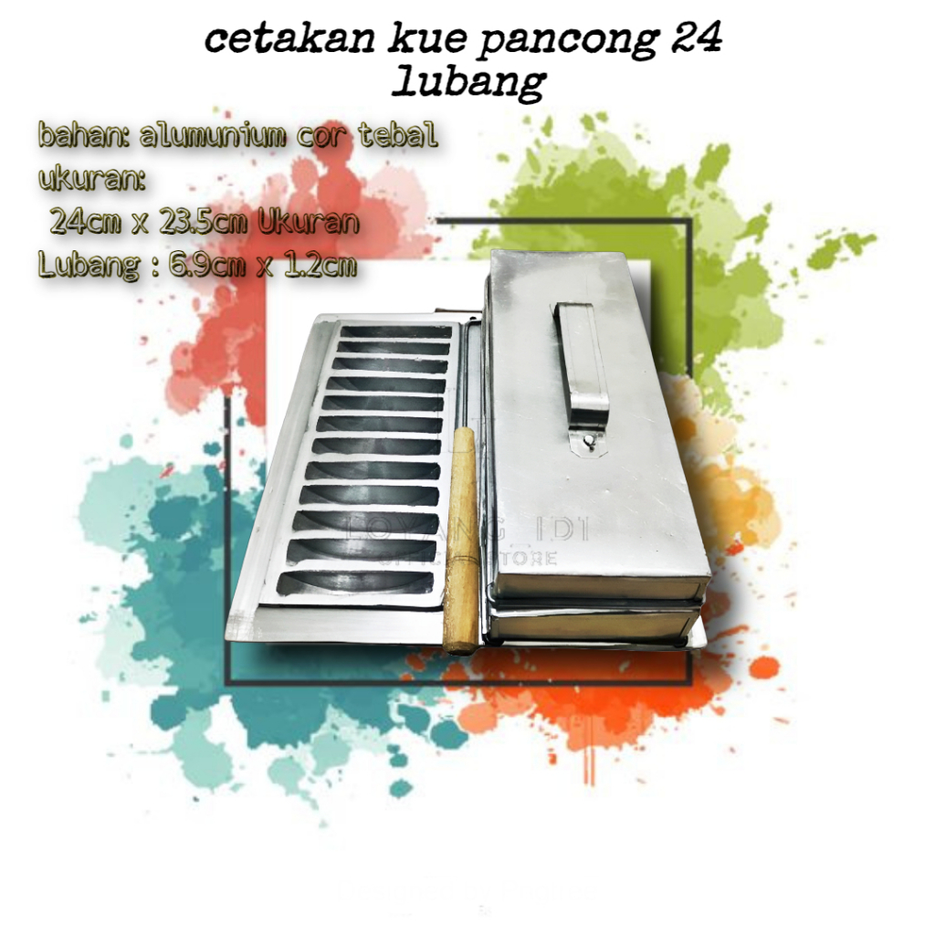 cetakan kue pancong 24 lubang / cetakan kue rangi / cetakan pancong kecil