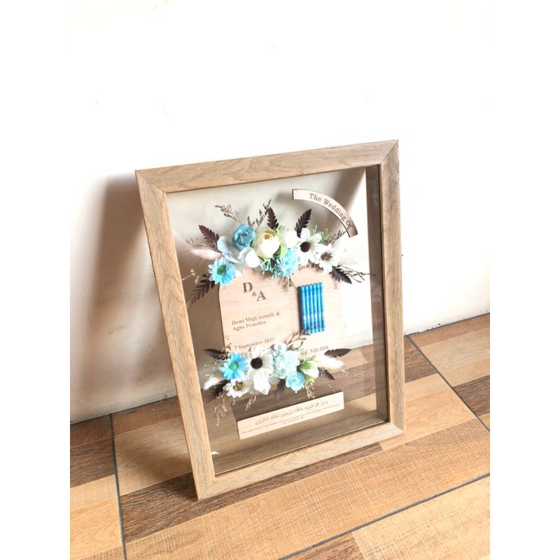 Adara Mahar double kaca | frame mahar