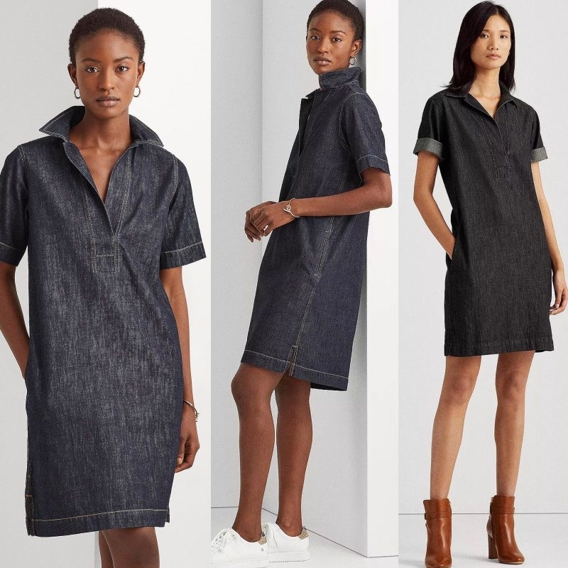 Raphla*ren denim tunic dress