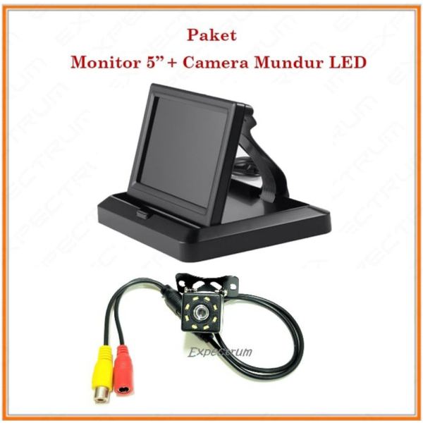 Promo Monitor TV Lipat 5 inch - PAKET Monitor TV 5 inch  Kamera LED Murah