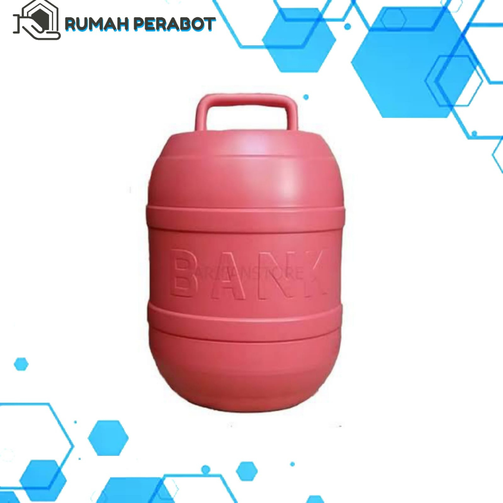 CELENGAN PLASTIK GENTONG BESAR KECIL CELENGAN TABUNGAN TARGET