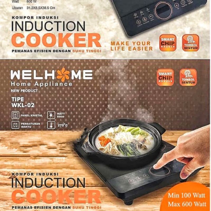 Kompor Induksi WELHOME WKL-02 / Induction Cooker