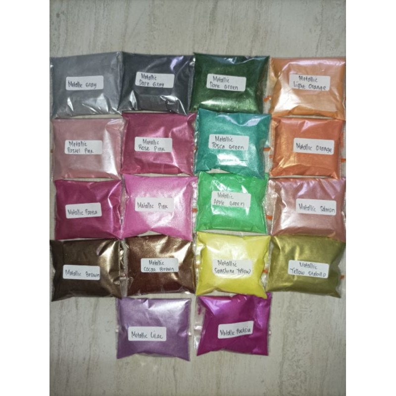 Pigmen metalik/ Pigment Metallic/ Metalik powder/Metalic Bubuk /pewarna resin metalik/ 10 gram