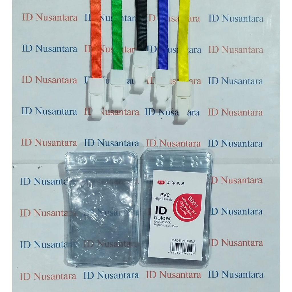 

Paket ID Card Case Zipper 6,5x9 CM + Tali Kait Plastik 1 CM Isi (10pcs)