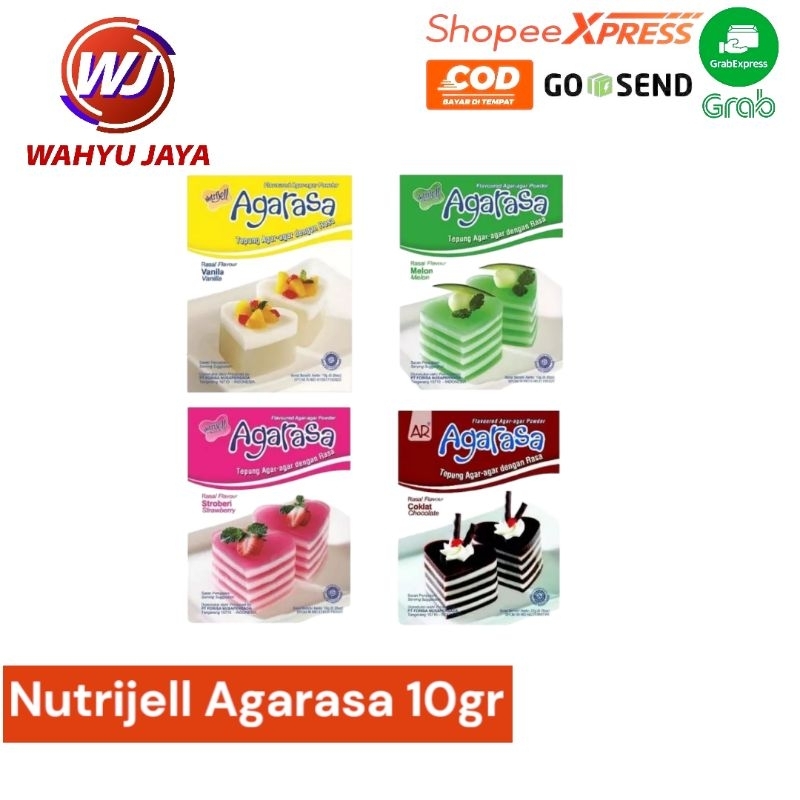 

Nutrijell Agarasa Vanilla/Strawberry/Coklat/Melon 10gr