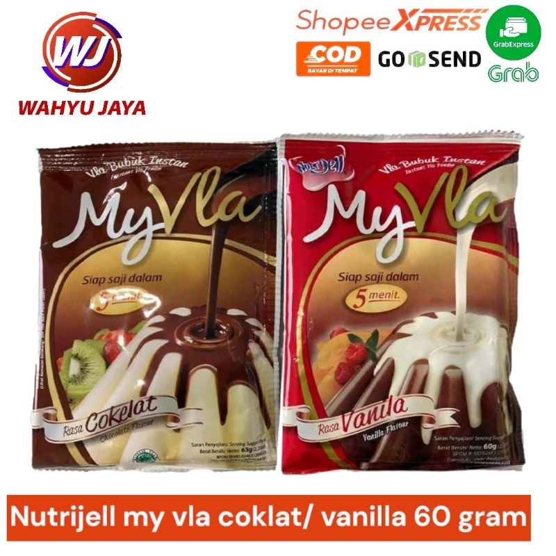 

Nutrijell my vla coklat/ vanilla 60 gr