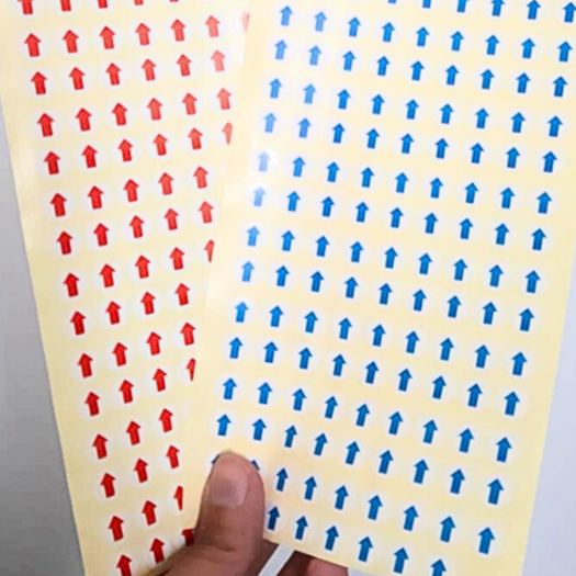 

[PROMO] Label yang buruk / LABEL PANAH- STIKER PANAH MERAH - PANAH BIRU 1 CM
