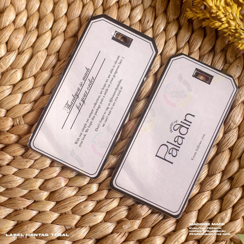 

label hangtag tebal, hangtag premium