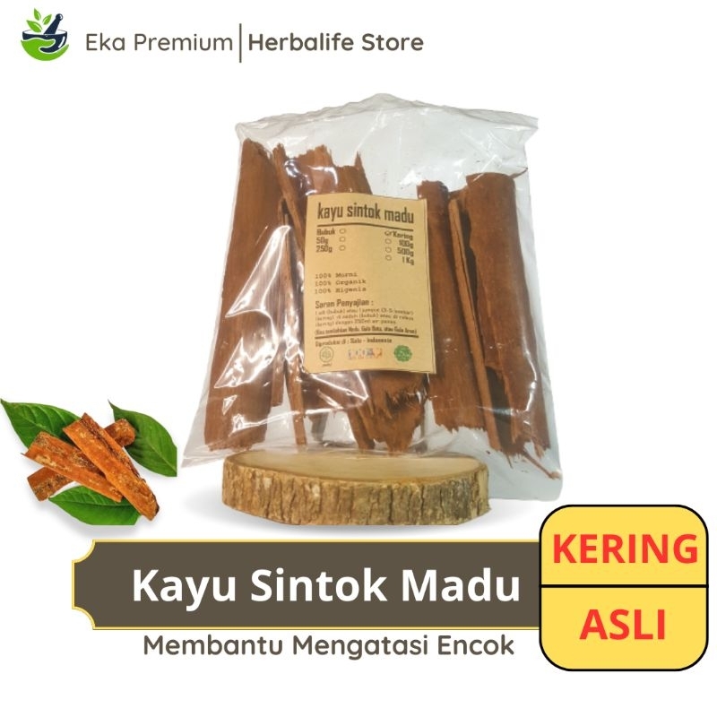 

KAYU SINTOK MADU KERING Ramuan Rempah Herbal Murni Jamu Minuman Alami Tradisional Simplisia Cinnamomum Sintoc