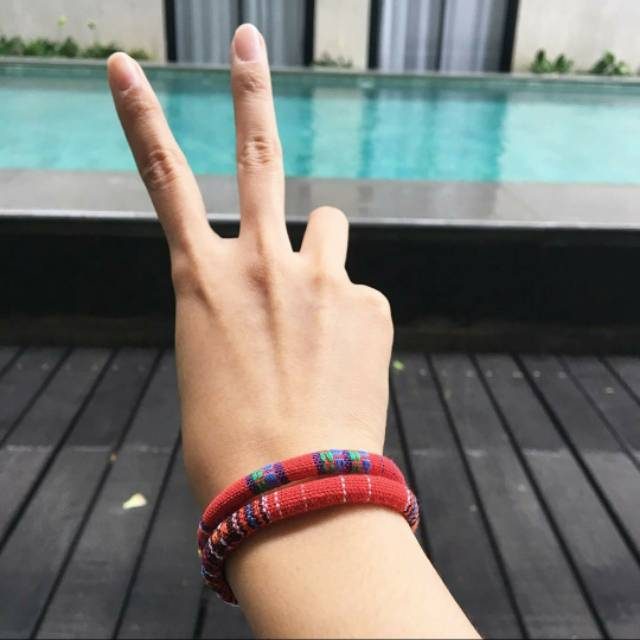Gelang Ethnik Tenun Rajut Papua Kalimantan Dewasa
