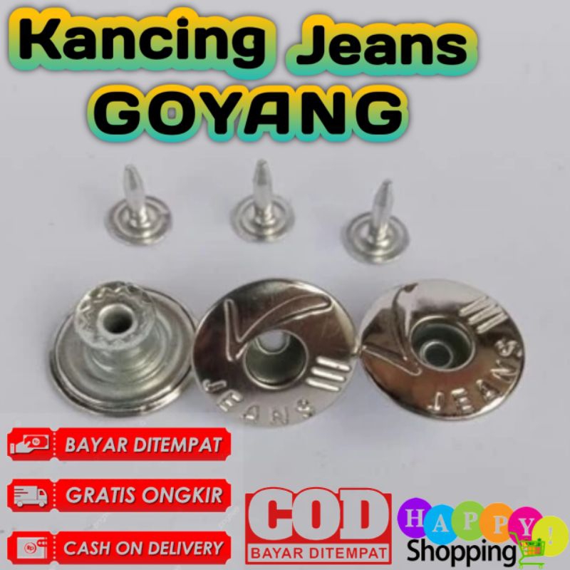 KANCING CELANA JEANS PRIA WANITA BESI GOYANG KANCING PENGECIL JEANS KANCING BESI JAKET JEANS