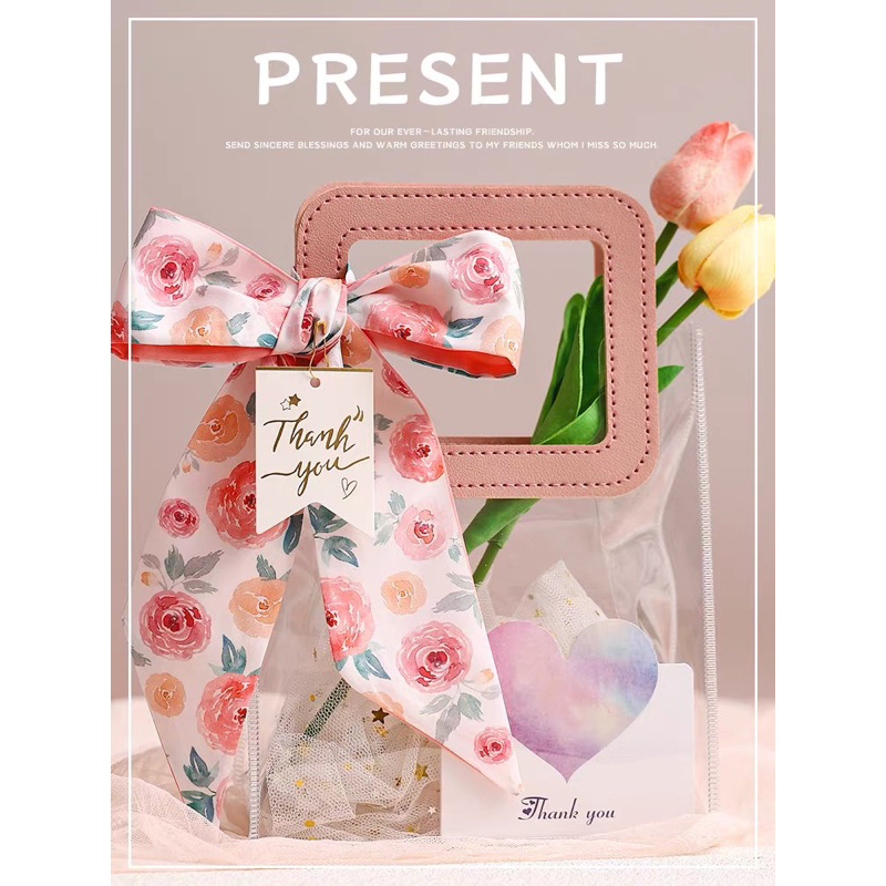 

Tas hampers mika sorvenir tas goodie Bag polos transparan pvc SMALL