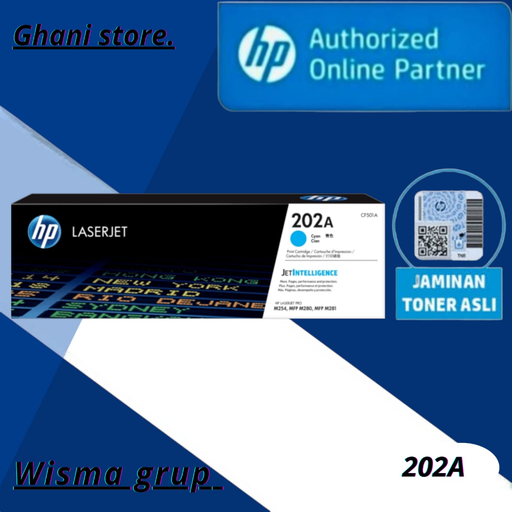 Toner hp laserjet 202A cyan ( CF501A )