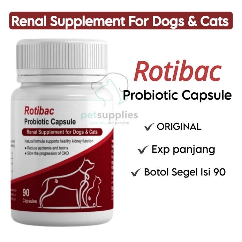 Rotibac Probiotic Capsule Kemasan Segel Isi 90 Sama Dengan Renacor