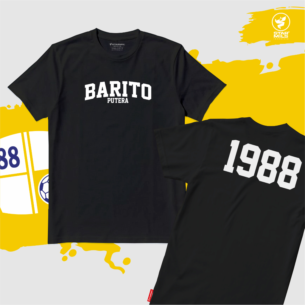 Kaos Barito Putera 1988 Laskar Antasari Supporter Barito Mania Tshirt starmils 10997B