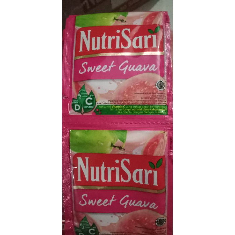 

Nutrisari Sweet Guava 1 Renteng isi 10 sachet