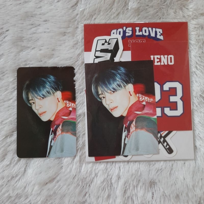 NCT DREAM JENO PHOTOCARD MD 90S LOVE ERA PC JENO HOCKEY STICKER SET MERCH LUGGAGE STICKER HOCKEY