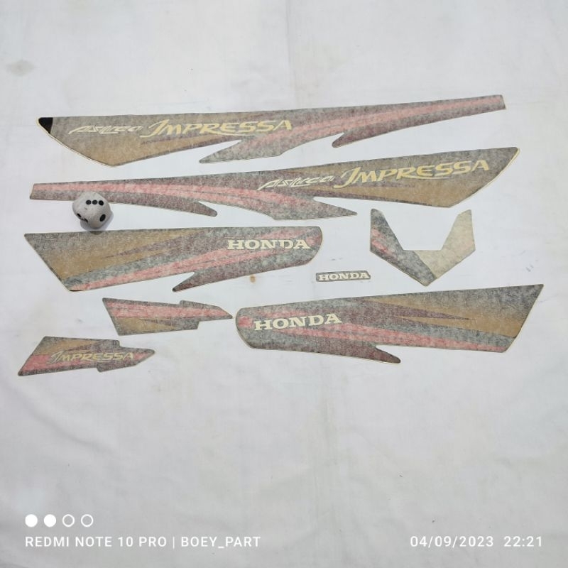 Striping stiker sticker honda astrea grand impressa impresa non original