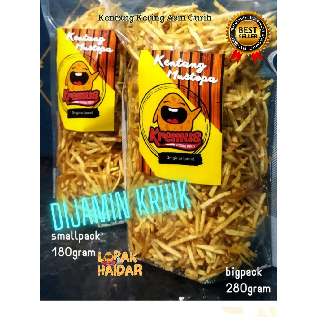 

KENTANG GURIH ASIN/KENTANG KERING 180GRAM
