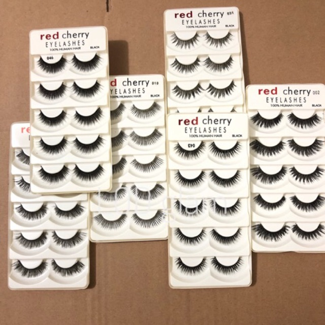 Orderan granada - Bulu mata red cherry isi 5