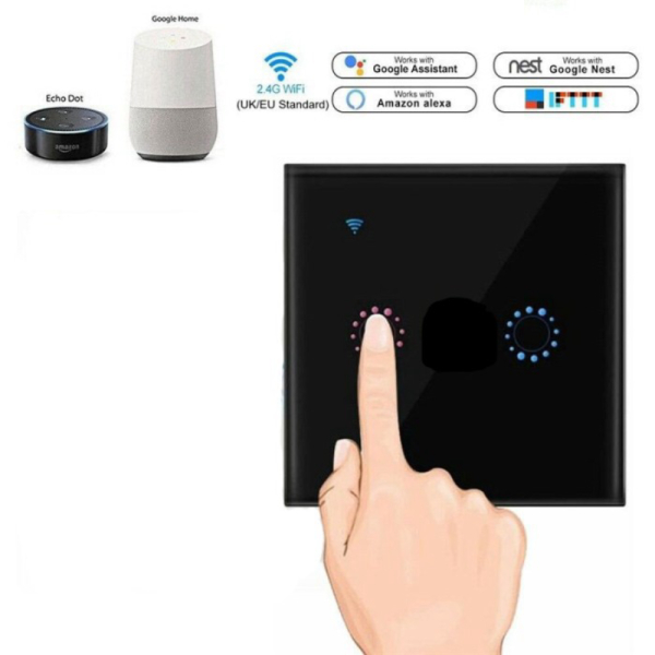 Unik Smart Light Switch Saklar Lampu Sentuh Wireless WiFi 2 Switch - FXF028 Berkualitas