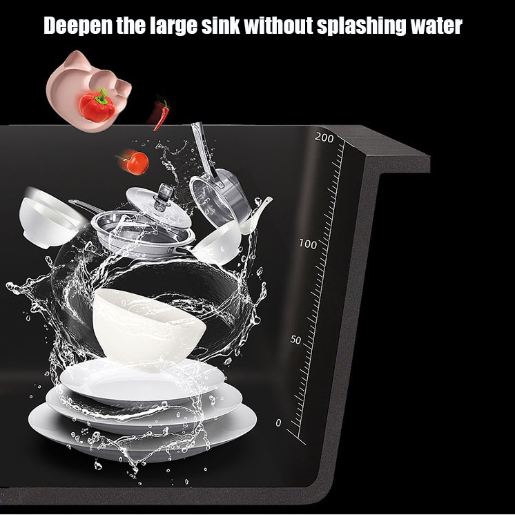 Paket Lengkap Kitchen Sink Hitam Sink Stainless Kitchen Sink sink cuci piring hitam tempat cuci