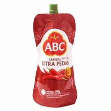 

saos sambal abc asli dan sambal abc ektra pedas kemasan pouch 380g