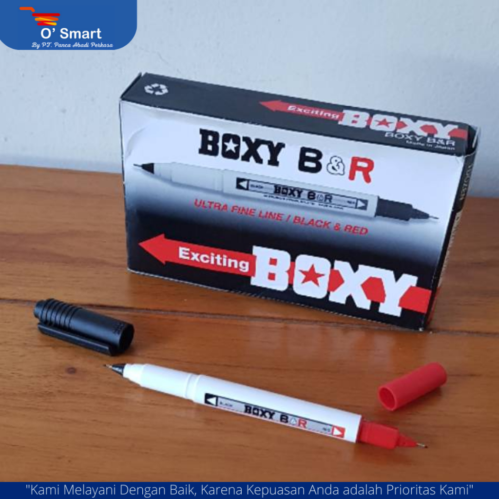 

PENA BOXY B&R HITAM & MERAH