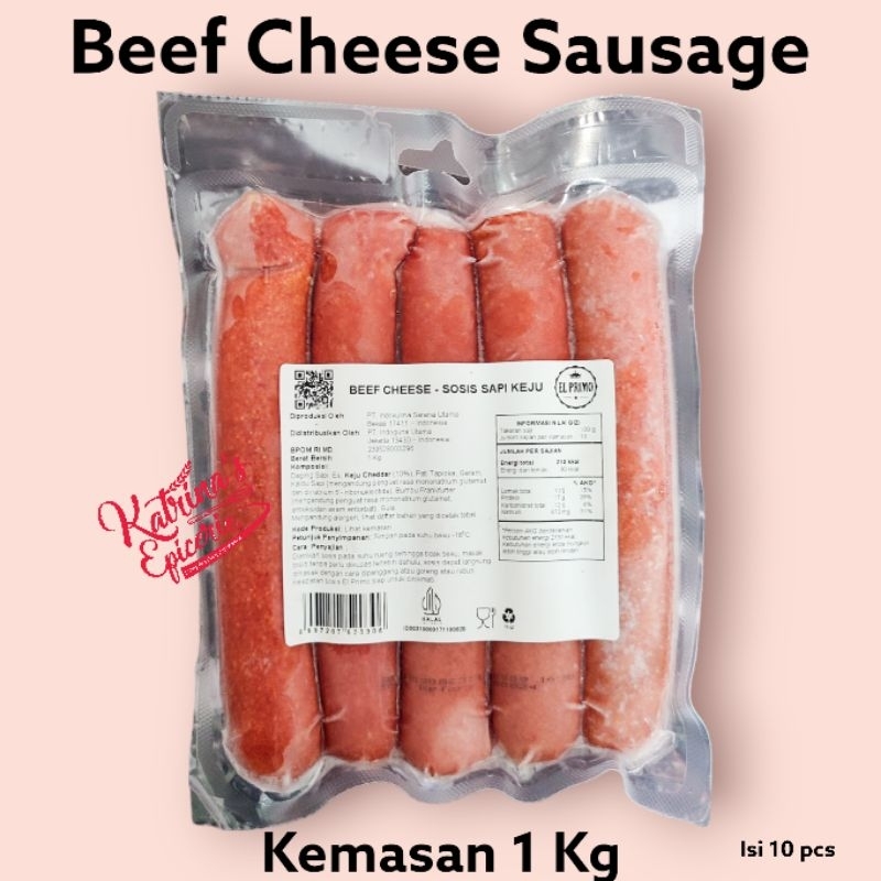 

El Primo Beef Cheese Sausage 1 Kg Sosis Sapi Keju Viral Serbaguna
