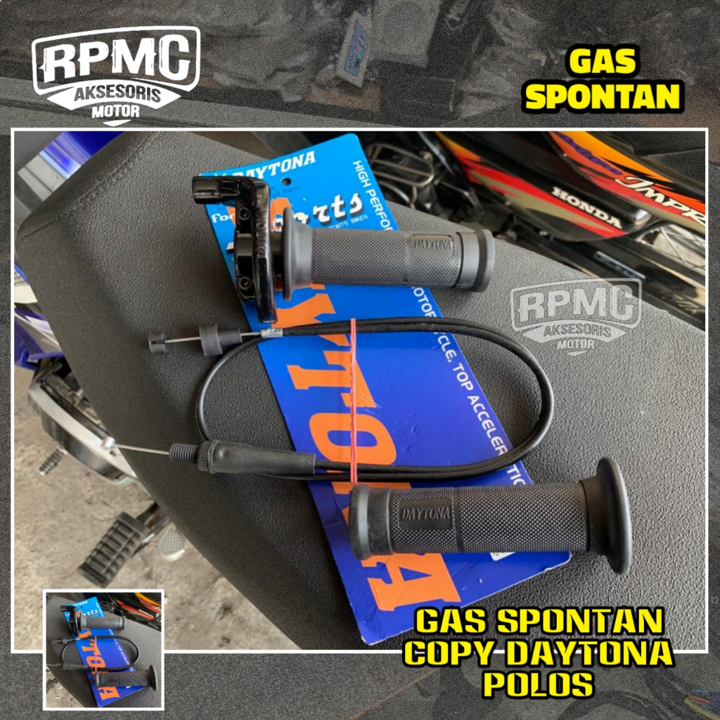 GAS SPONTAN DAYTONA SAKLAR TOMBOL MULTIFUNGSI HOLDER KANAN KONTAN YZ MAGURA KSR HANDGRIP GAS
