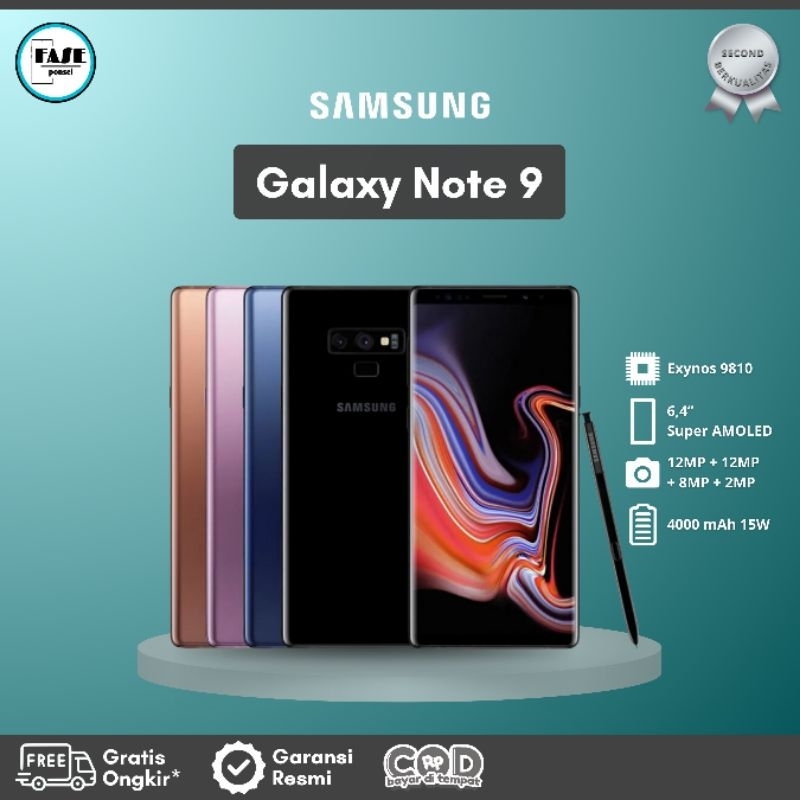 Samsung Galaxy Note 9 128GB Resmi SEIN Second Bekas Note9