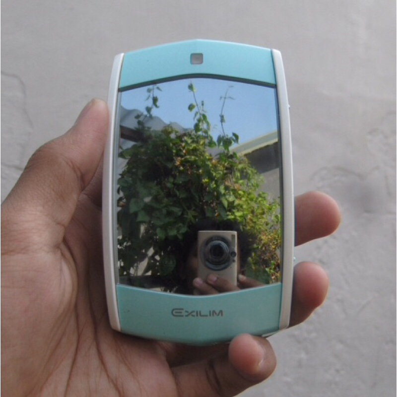 Digicam Selfie Casio Exilim EX-MR1 Light Blue Edition Rare / kamera digital saku pocket second retro