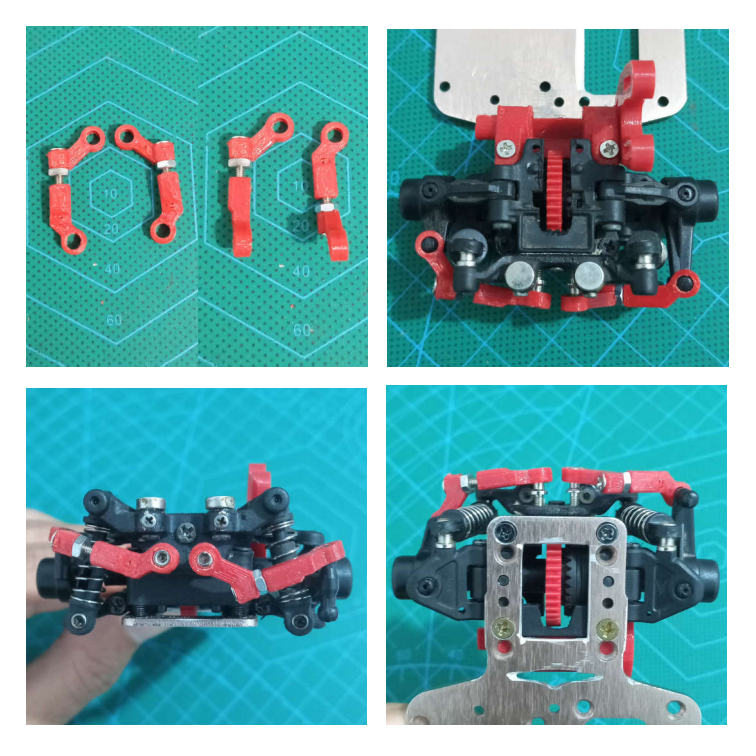 Wltoys K989 K969 WLX284131 RODEND untuk (RWD GEARBOX CONVERTER)