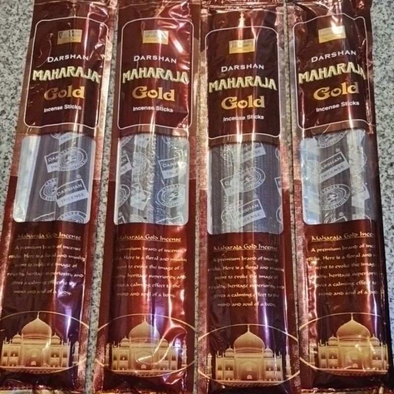 Hio Dupa RED BATHI India Darshan Maharaja GOLD aromatherapy Panjang 39 cm