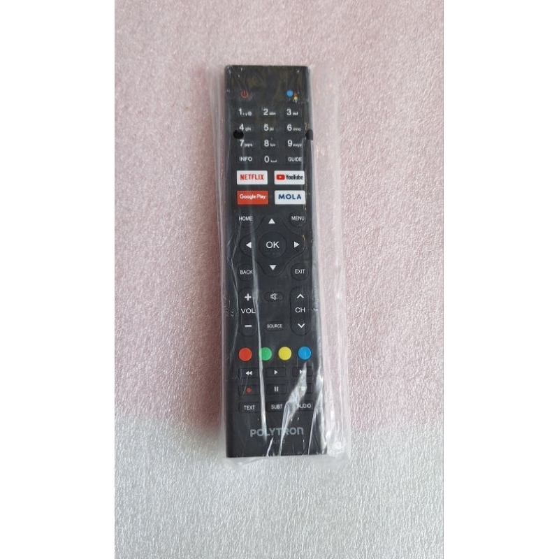 REMOTE ORIGINAL POLYTRON SMART ANDROID TV 81J194 REMOT PANJANG ORI