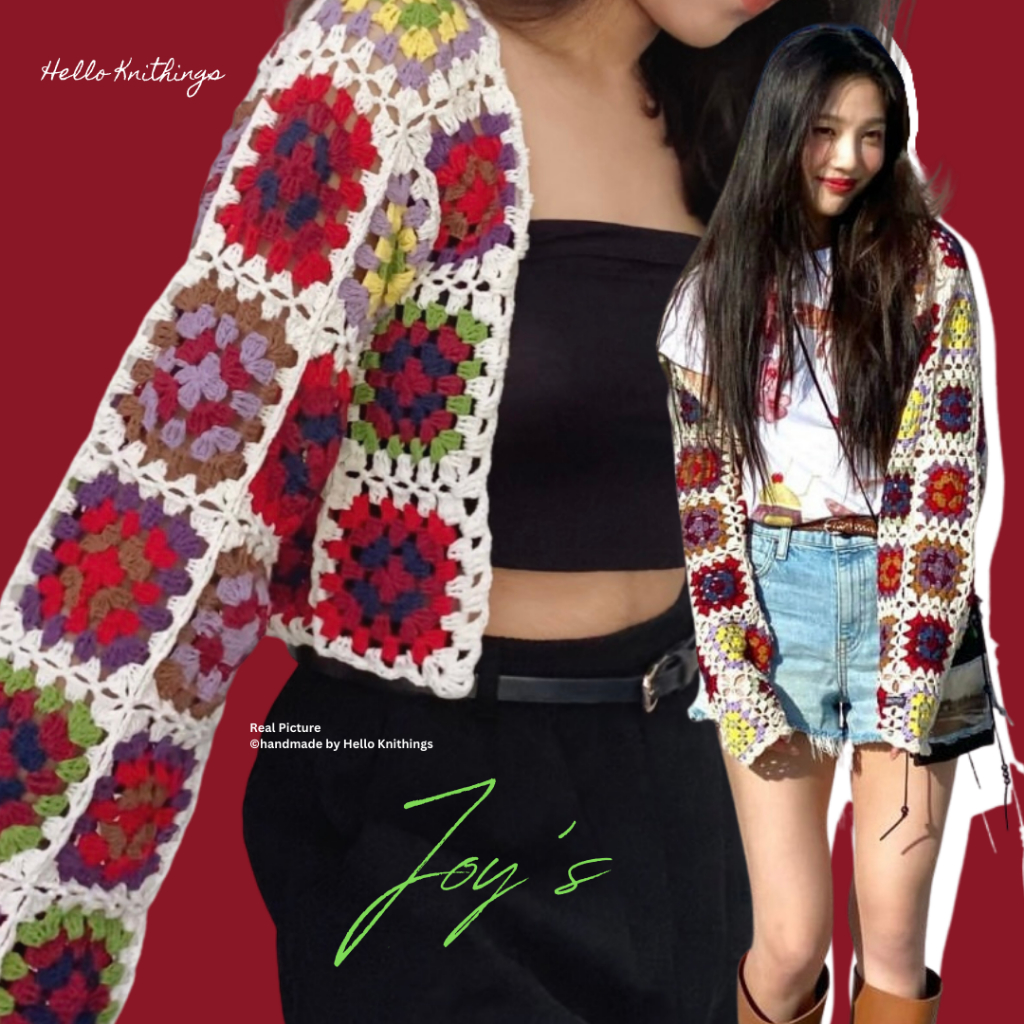 Joy Red Velvet inspired Cardigan Crop Tee
