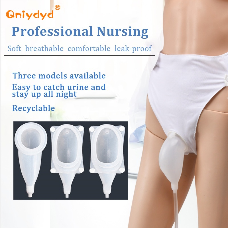 alat bantu kencing dengan urinal bag kantong pipis silikon eksternal kateter kantong urin bag untuk 