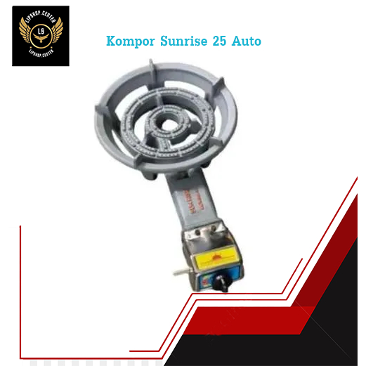Kompor Gas Sunrise SR 25 Auto / Kompor Sunrise 1 Tungku / Kompor Cor Api Seribu