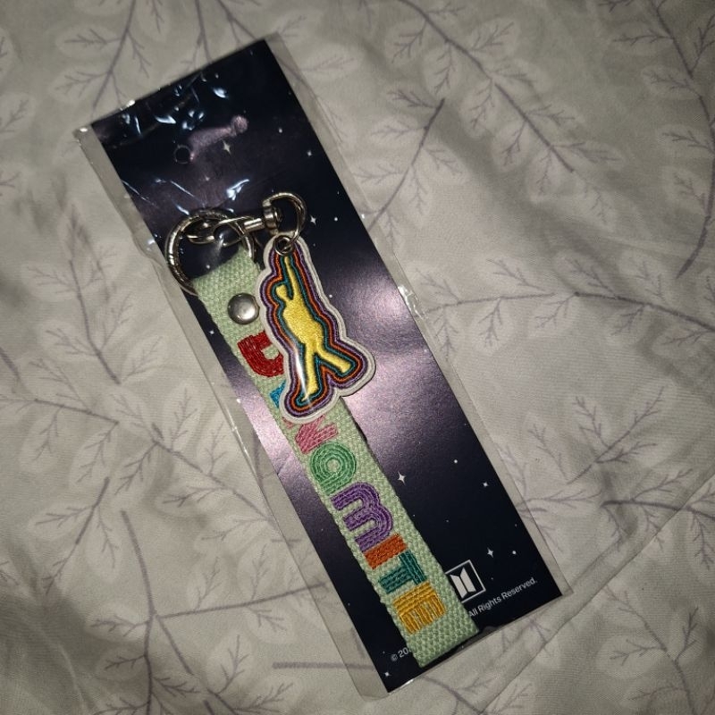 FILA X BTS dynamite keychain