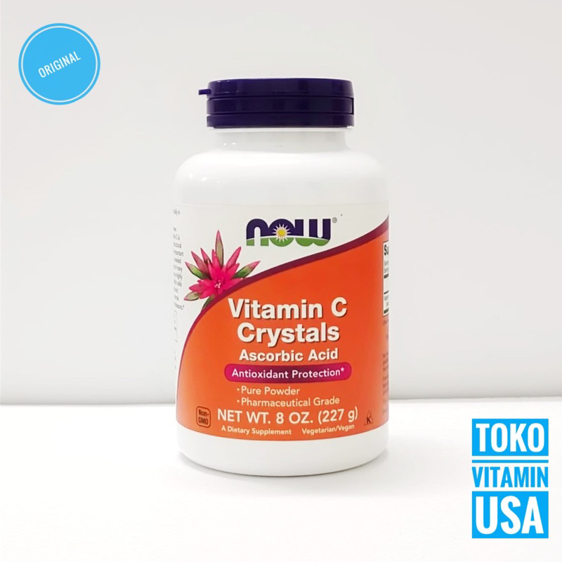 Now Foods Vitamin C Crystals Ascorbic Acid Pure Powder 227g
