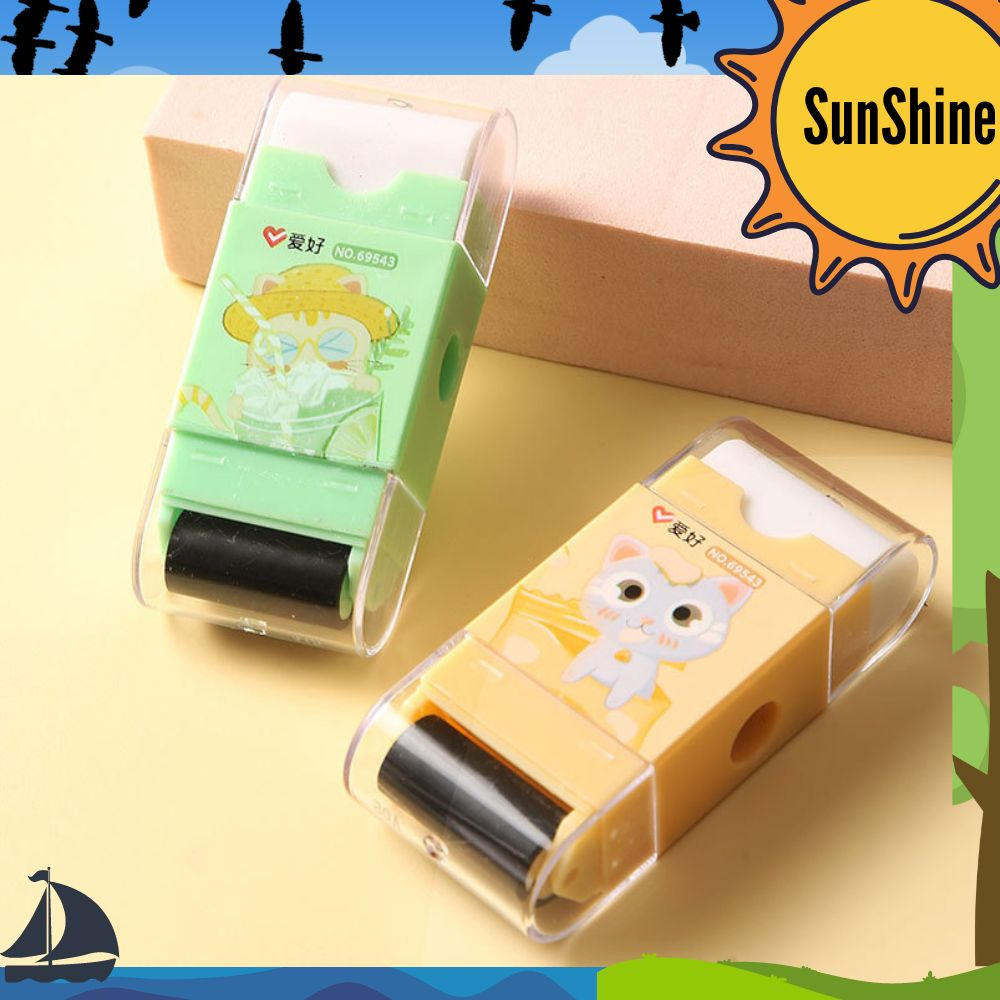 

✨ Sunshine Fancy ✨ Kombinasi Peraut / Penghapus & Pembersih Kotoran Penghapus PE0006