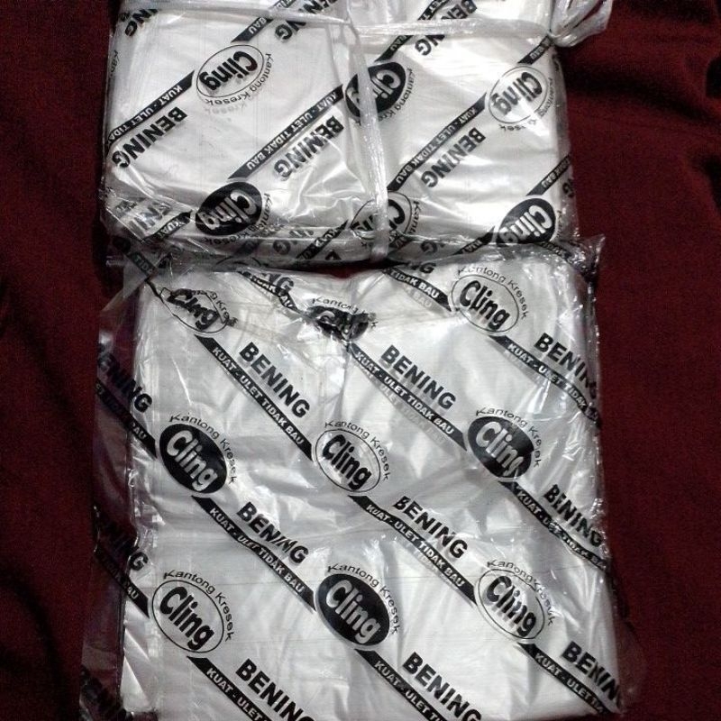 kresek merk cling kecil putih