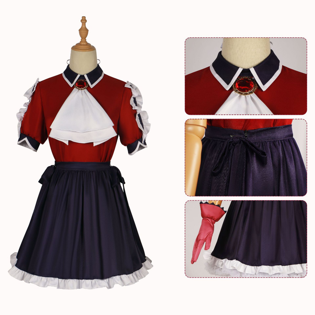 [QTakasi] Anime Cosplay Oshi No Ko Cosplay Kana Arima B-Komachi Idol Stage Performance Cosplay Costu