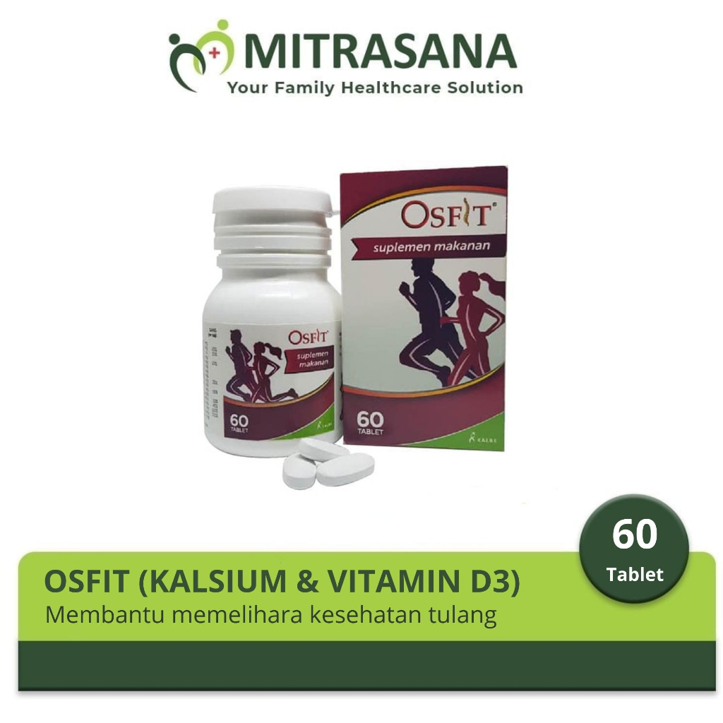 Osfit 60 Tablet - Suplemen Kalsium dan Vitamin D3