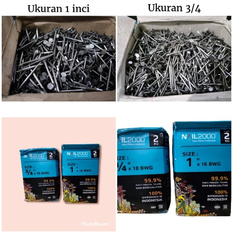 Paku Triplek 1inc & 1/4 inc, Paku Nail 2000, Paku Sofa Meubel