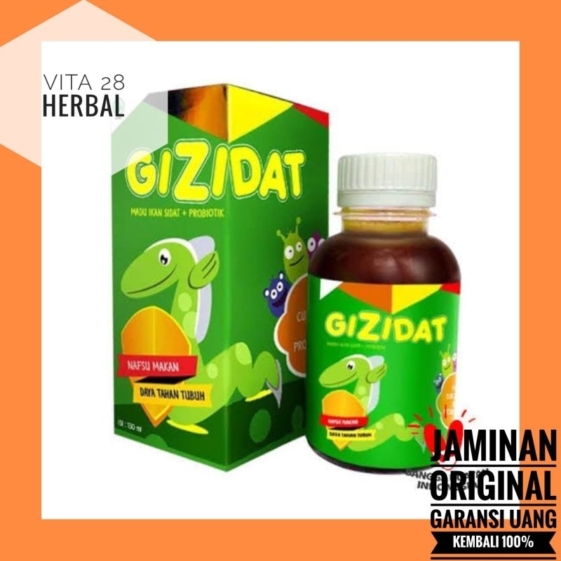 MULTIVITAMIN MINERAL DAN PROBIOTIK ANAK GIZIDAT | MADU GIZIDAT ASLI | MADU IKAN SIDAT ORIGINAL